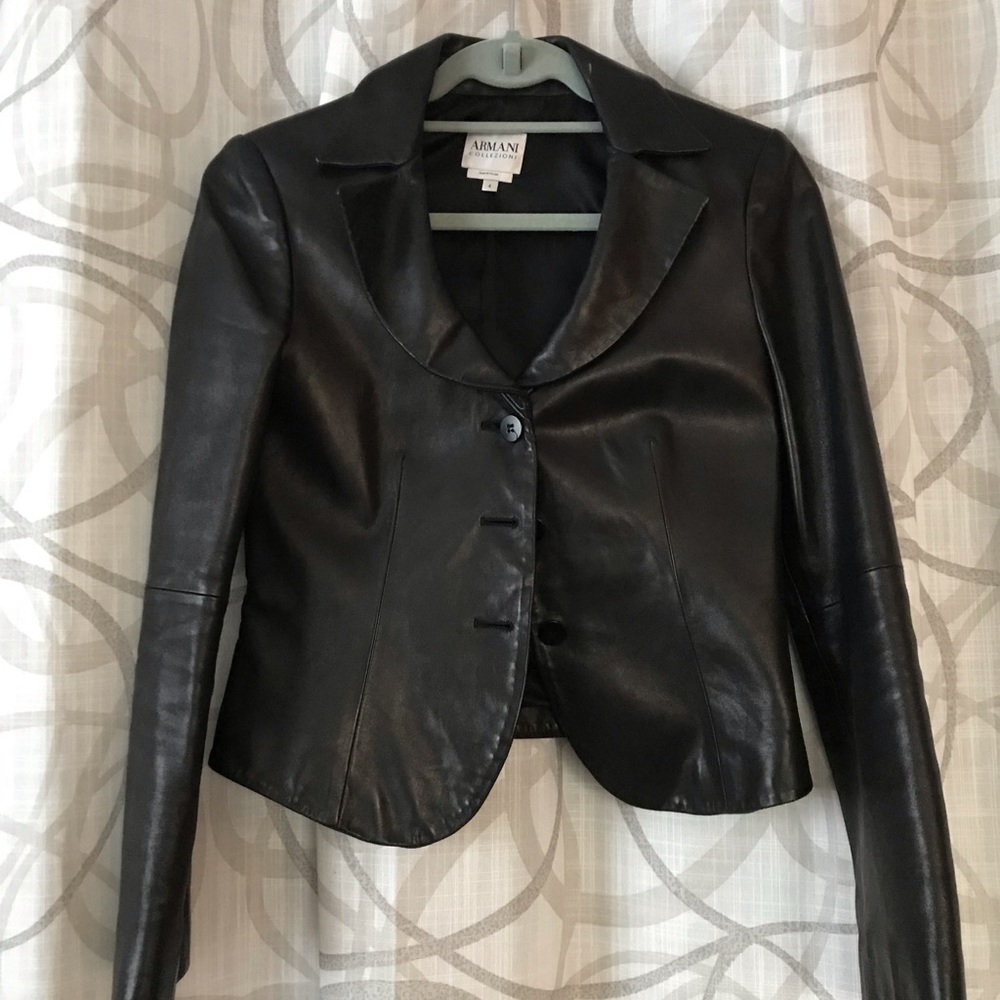 Armani Collezioni Leather Jacket